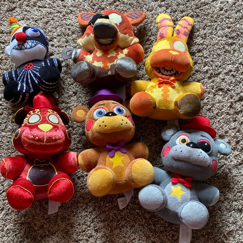 FNAF stuffed collection of six